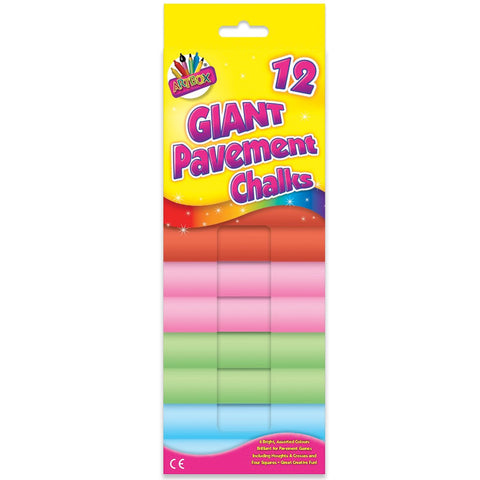 Giant Pavement Chalks 12 Pack