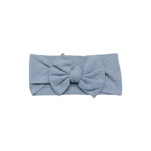 Blue Bow Headband  Neutral Baby Co