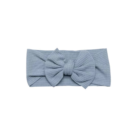Blue Bow Headband  Neutral Baby Co