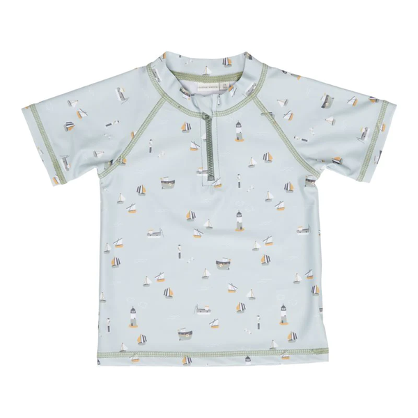 Little Dutch Short Sleeved Swim Top & Pants Olive Sailors Bay