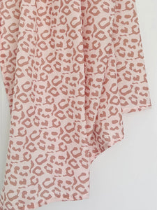 Pink Leopard Swaddle Neutral Baby Co