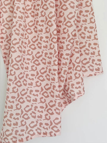 Pink Leopard Swaddle Neutral Baby Co