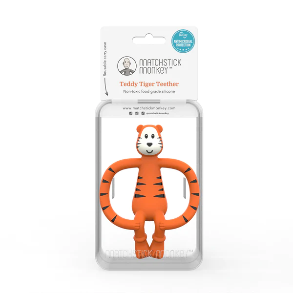 Matchstick Monkey Teething Toy - Teddy Tiger