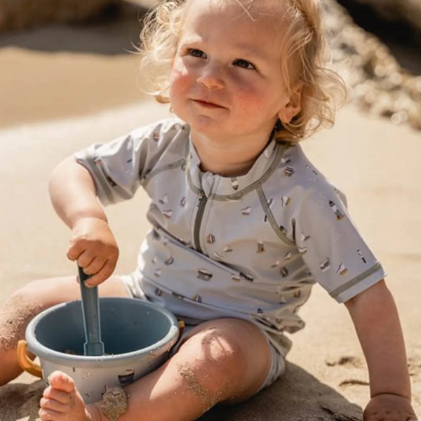 Little Dutch Short Sleeved Swim Top & Pants Olive Sailors Bay