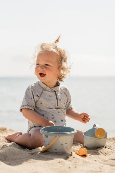 Little Dutch Short Sleeved Swim Top & Pants Olive Sailors Bay