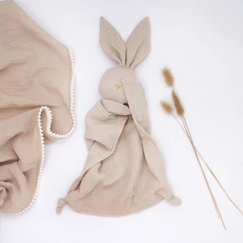 Stone Bunny Comforter Neutral Baby Co