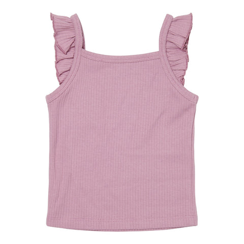 Little Dutch Knitted Mauve Singlet Vest