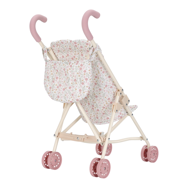 Little Dutch Metal Stroller White Flowers