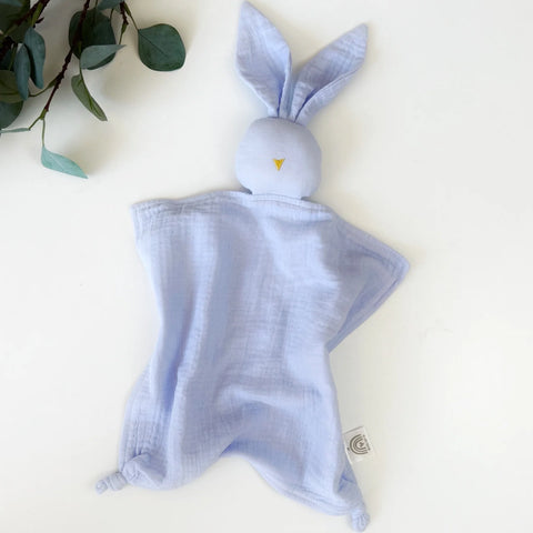 Pale Blue Bunny Comforter Neutral Baby Co
