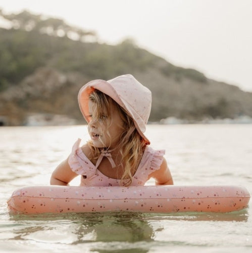 Little Dutch Reversible Swim Sun Hat Pink Flowers