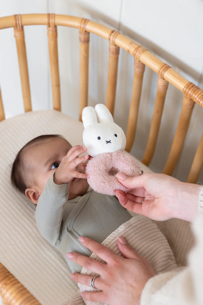 Little Dutch Miffy Fluffy Pink Ring Rattle