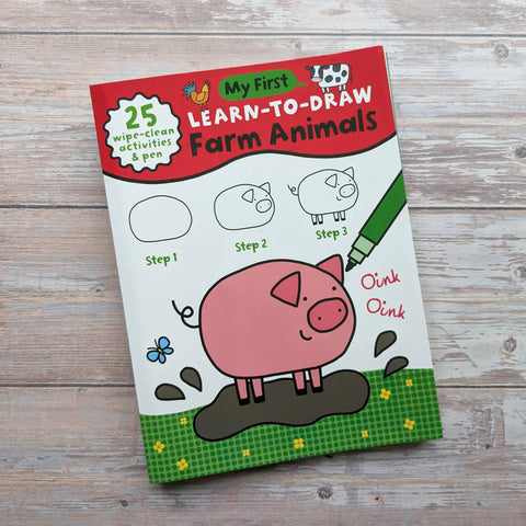 Learn to Draw Farm Animals - Wipe Clean Book