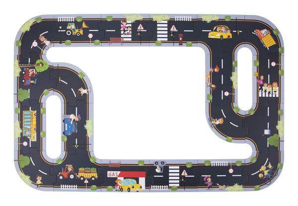 Car Track Jigsaw City Road