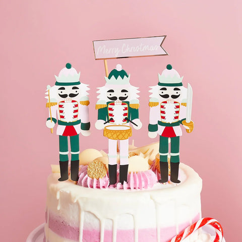 Nutcracker Cake Topper 4 Pack