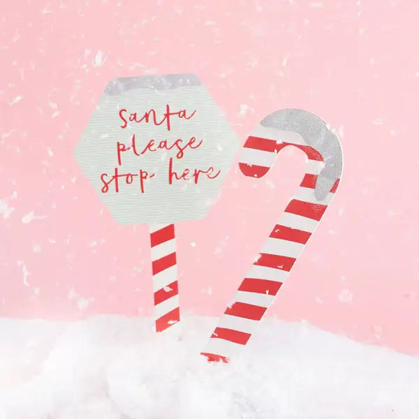 Candy Cane Garden Signs 2 Pack