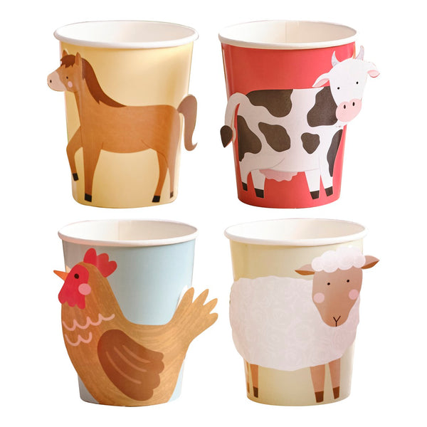 Farm Animals Party | Farm Animals Paper Party Cups