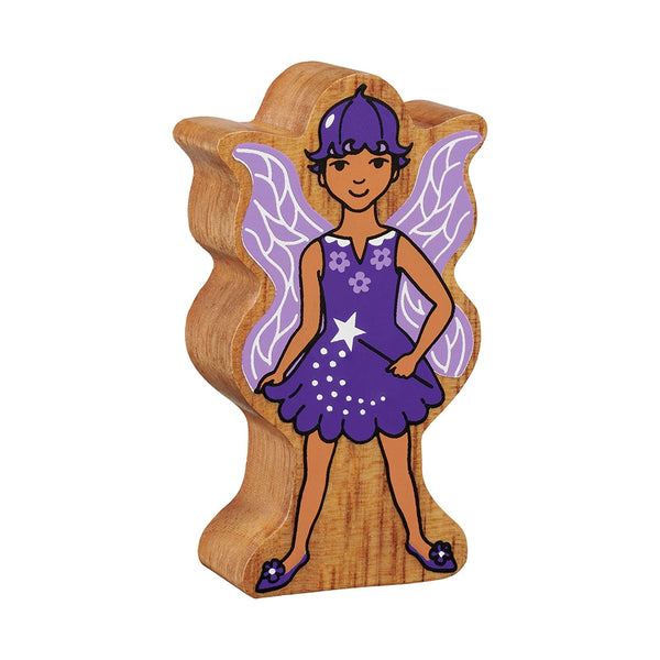 Halloween Figures - Wooden Purple Bluebell Fairy