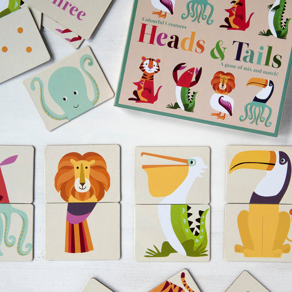 Colourful Creatures Heads & Tails Game