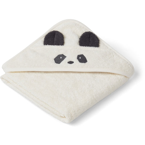 Albert Hooded Towel - White Panda