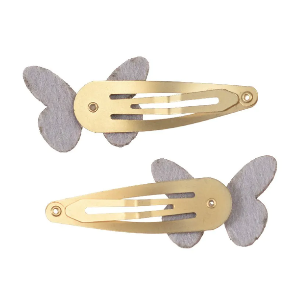FAIRIES IN THE GARDEN GLITTER HAIRCLIPS BUTTERFLY