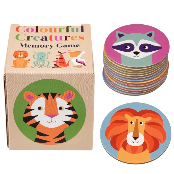 COLOURFUL CREATURES MEMORY GAME (24 PIECES)