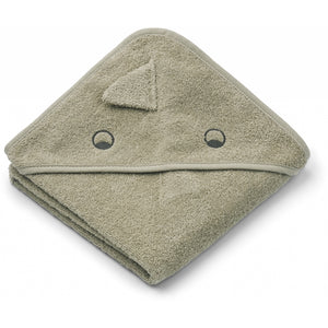 Albert Hooded Towel - Mist Dinosaur