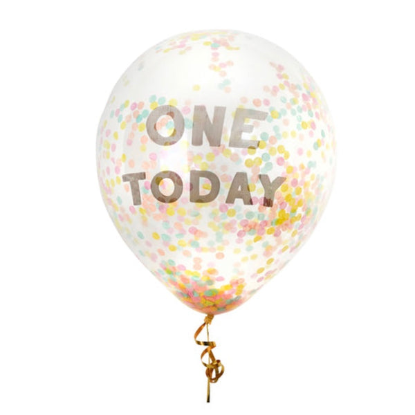 ONE | ONE TODAY Confetti Balloons