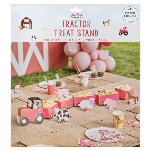 Farm Animals Party | Tractor and Trailer Farm Party Treat Sandwich Stand