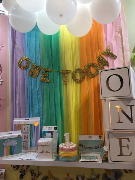 ONE | ONE TODAY Gold Glitter Banner