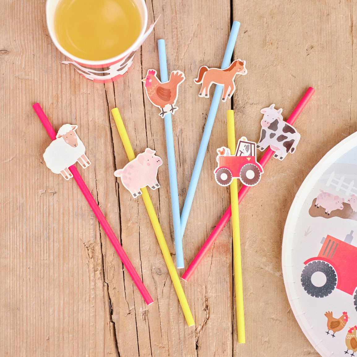 Farm Animals Party | Paper Straws