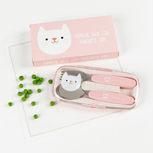 Cookie the Cat Cutlery Set in a Case