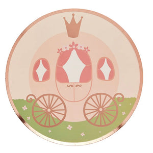 Little Princess Party | Princess Carriage Paper Plate 8 Pieces