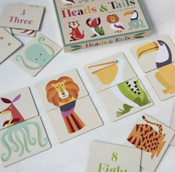 Colourful Creatures Heads & Tails Game