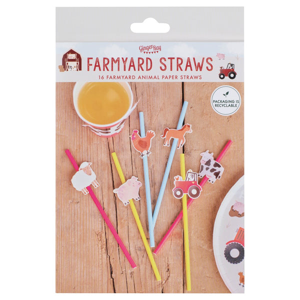 Farm Animals Party | Paper Straws