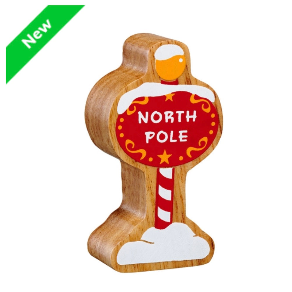 Christmas Wooden North Pole Sign