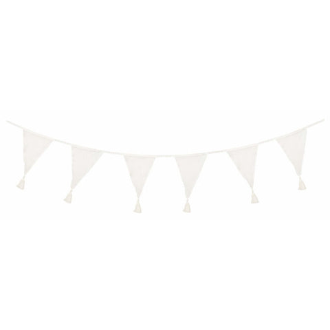 White Bunting Wall Flags