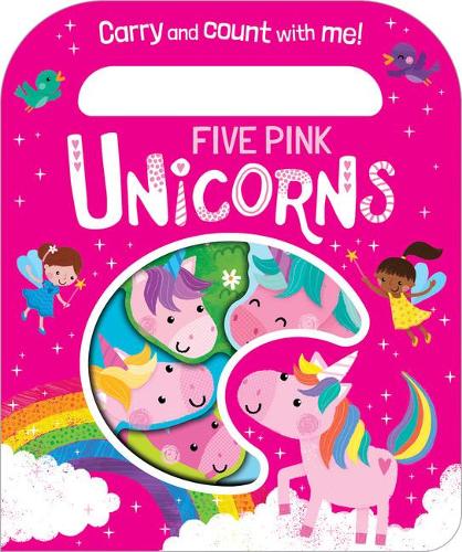 Five Pink Unicorns Carry Book