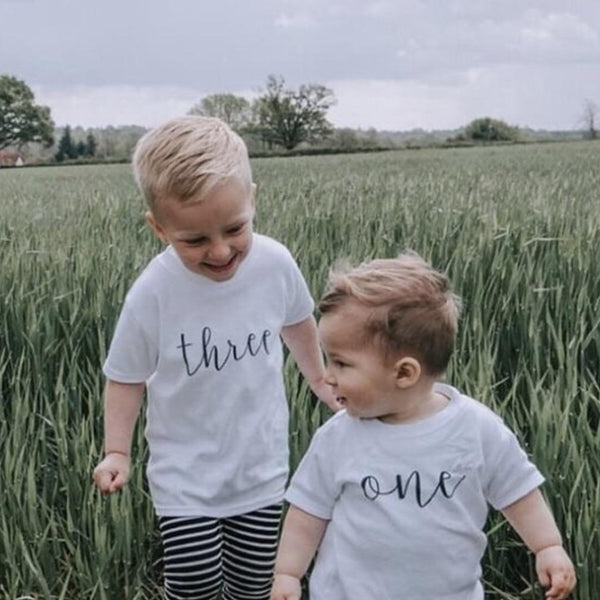 Birthday T-Shirt - Calligraphy Numbers