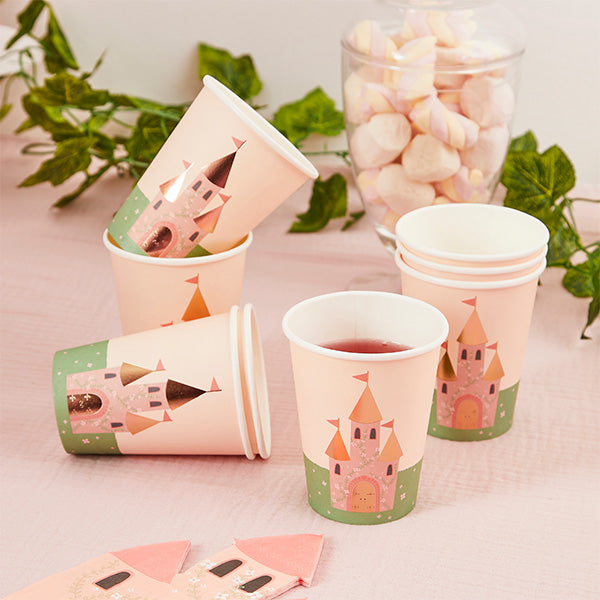 Little Princess Party | Castle Paper Cup 8 Pack