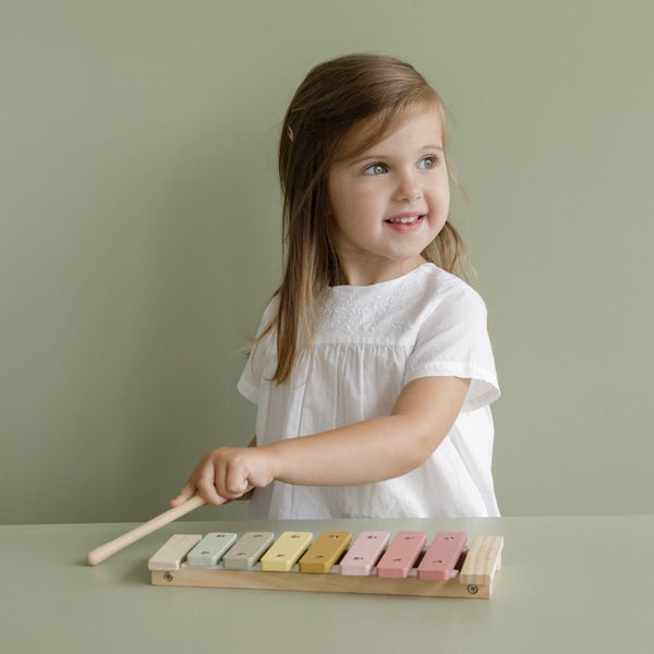 Little Dutch Wooden Xylophone - Pink