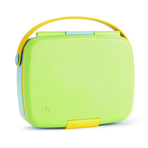 Munchkin Feeding Lunch Bento Box With Cutlery - Green/Yellow