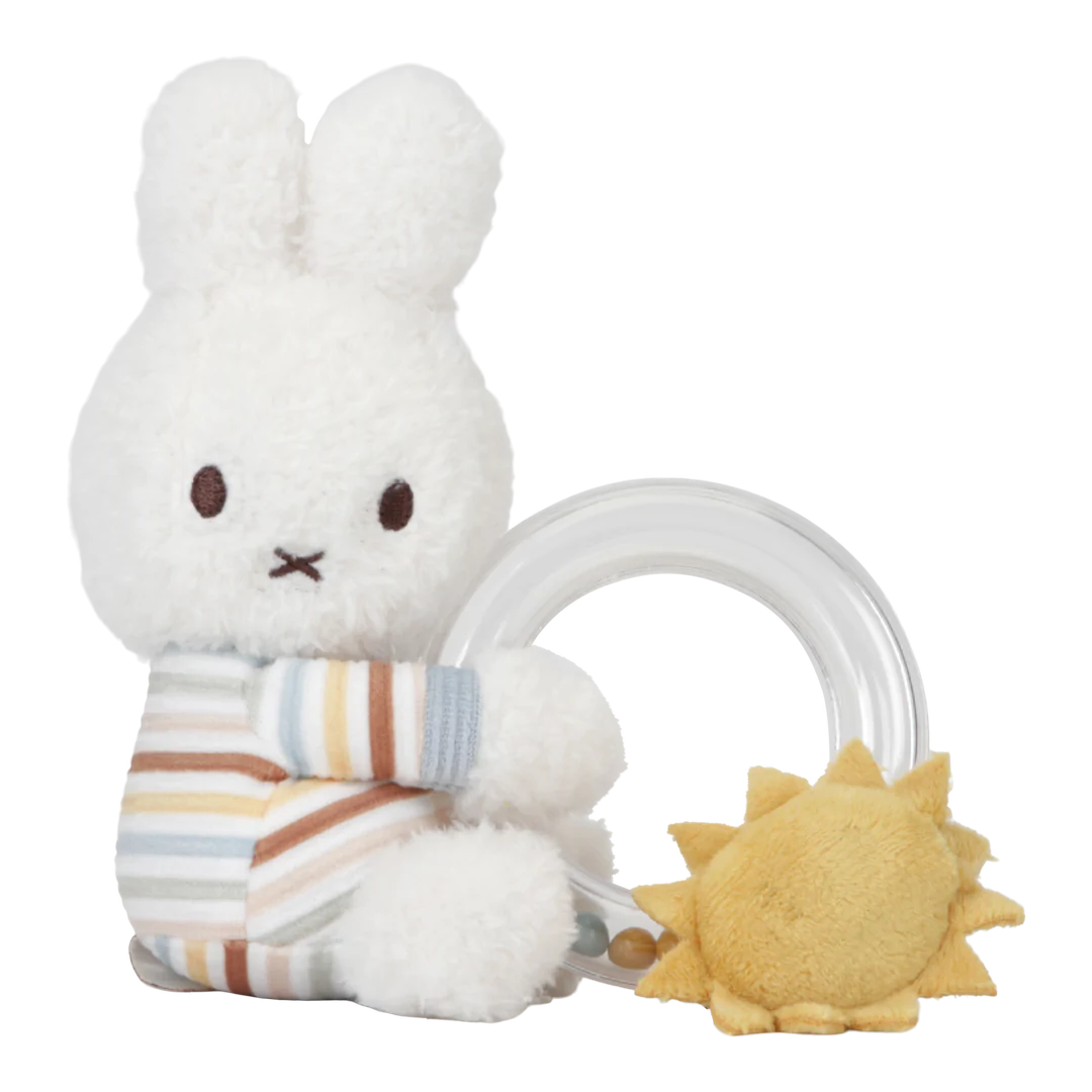 Little Dutch Textiles Miffy Vintage Sunny Stripes Rattle