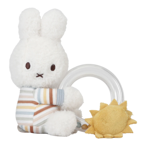 Little Dutch Textiles Miffy Vintage Sunny Stripes Rattle