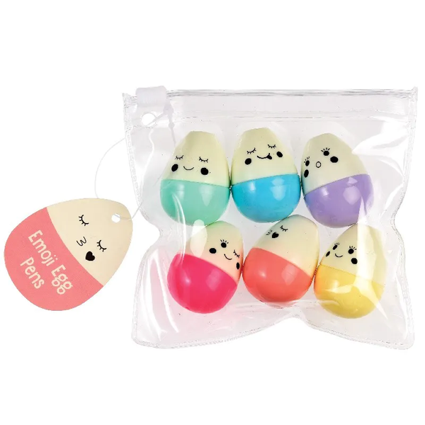 EMOJI EGG PENS (PACK OF 6)