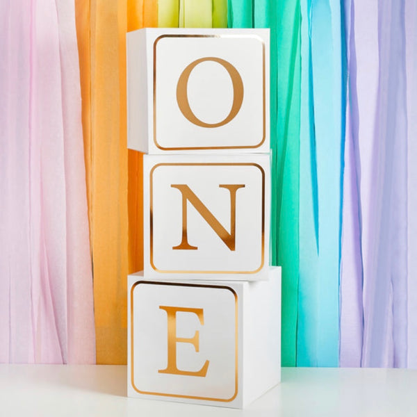 ONE First Birthday Blocks