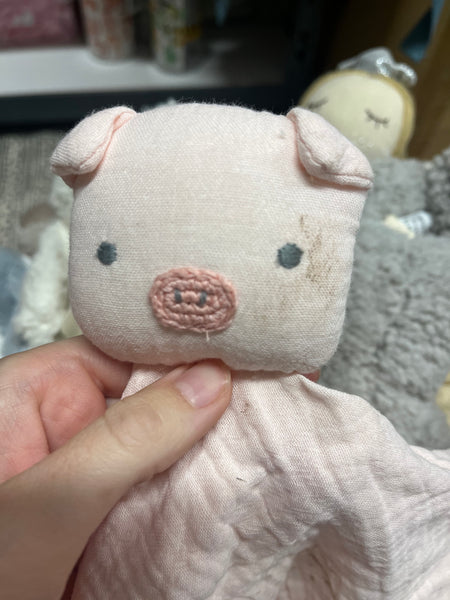 MARKED - Handmade Pig Cuddle Toy