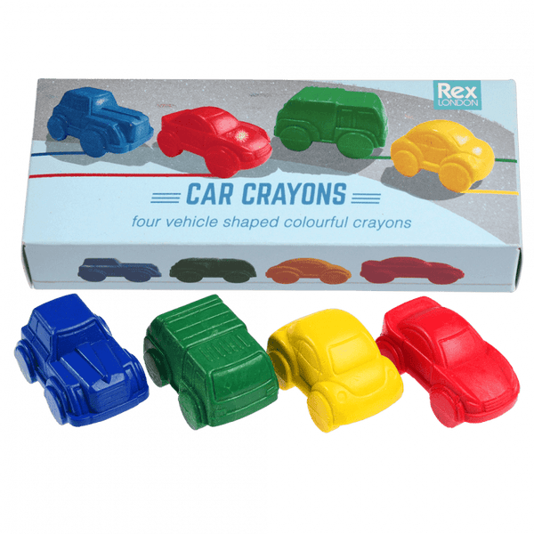 4 Coloured Car Crayons