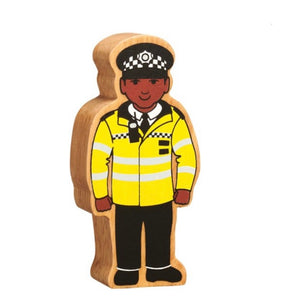Wooden Policeman Figure