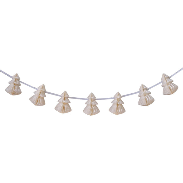 Cream Honeycomb Christmas Garland
